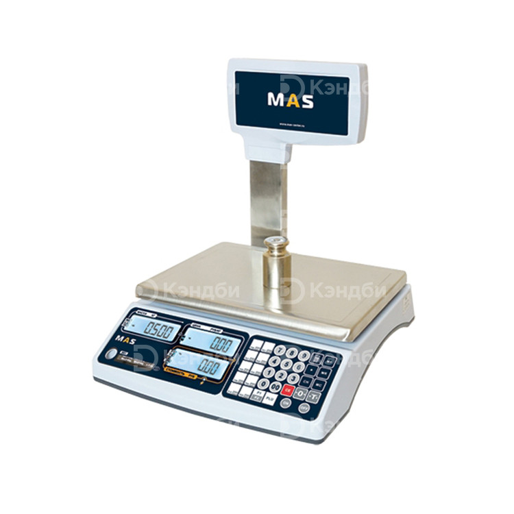 Весы электронные торговые со стойкой MAS MR1-30P Весы электронные торговые со стойкой MAS MR1-30P